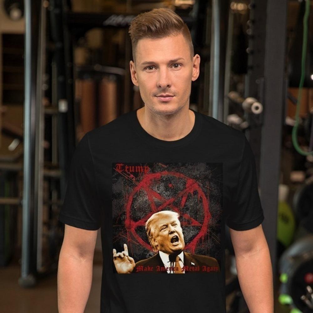 Metal  Satirical Heavy Metal Political Graphic T-Shirt